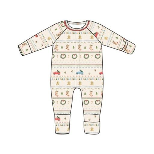 MAGNETIC ME Traditional Christmas Rf Conv Coverall-MAGNETIC ME-Little Giant Kidz