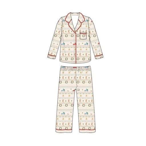 MAGNETIC ME Traditional Christmas Rf Ls Pj Set W Piping-MAGNETIC ME-Little Giant Kidz