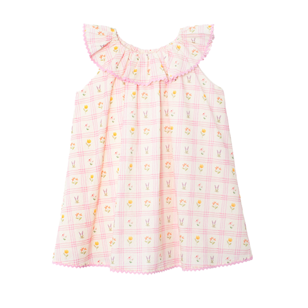 Mabel + Honey Ashley Dress- Pink-MABEL+HONEY-Little Giant Kidz