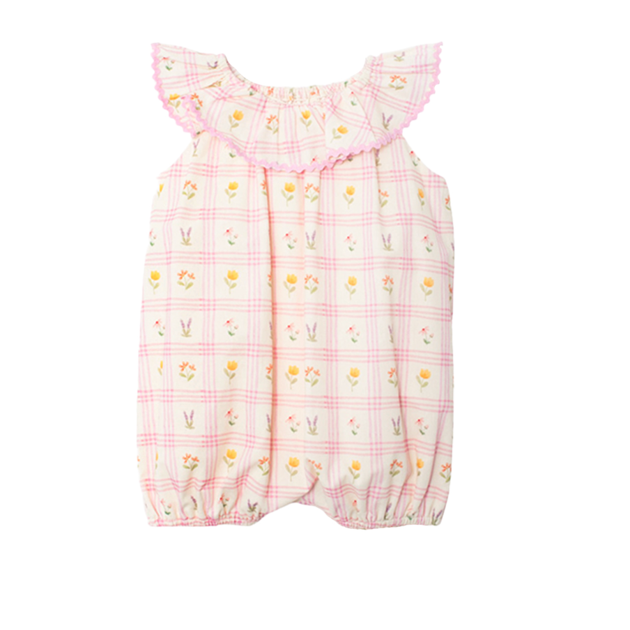 Mabel + Honey Ashley Romper- Pink-MABEL+HONEY-Little Giant Kidz