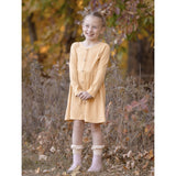 Mabel + Honey Elouise Rib Knit Dress - Yellow-MABEL+HONEY-Little Giant Kidz