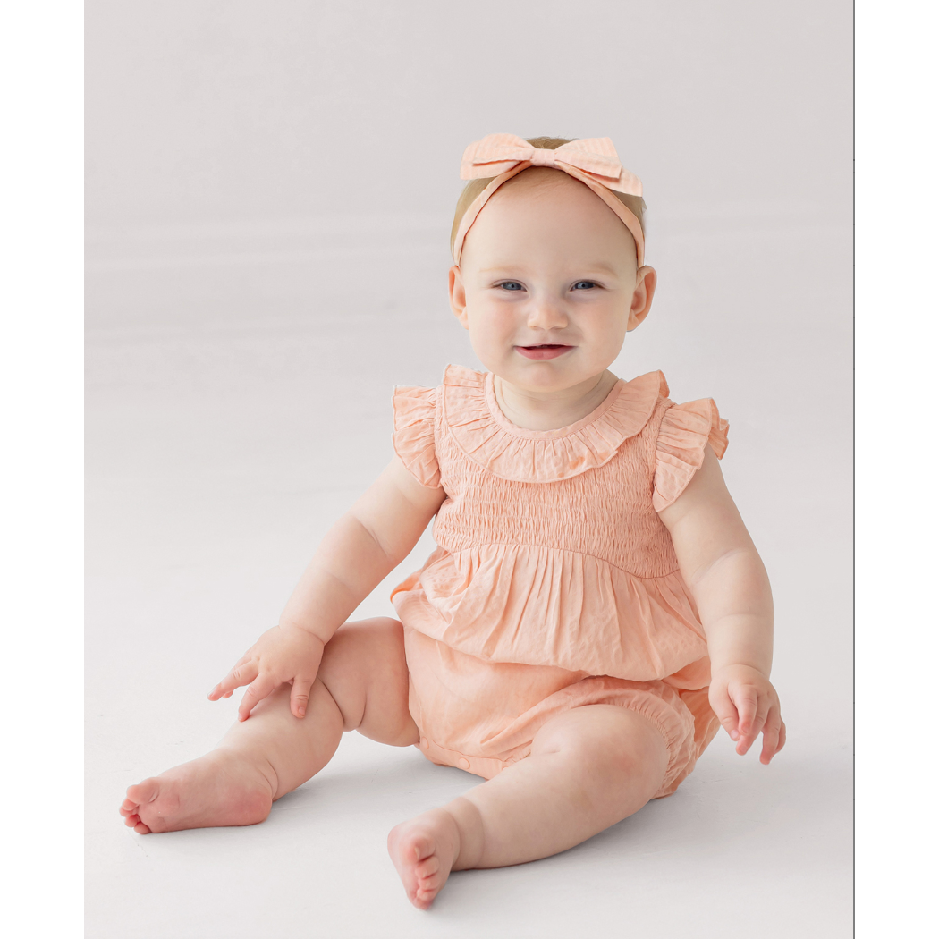 Mabel + Honey Jane Romper-Pink-MABEL+HONEY-Little Giant Kidz