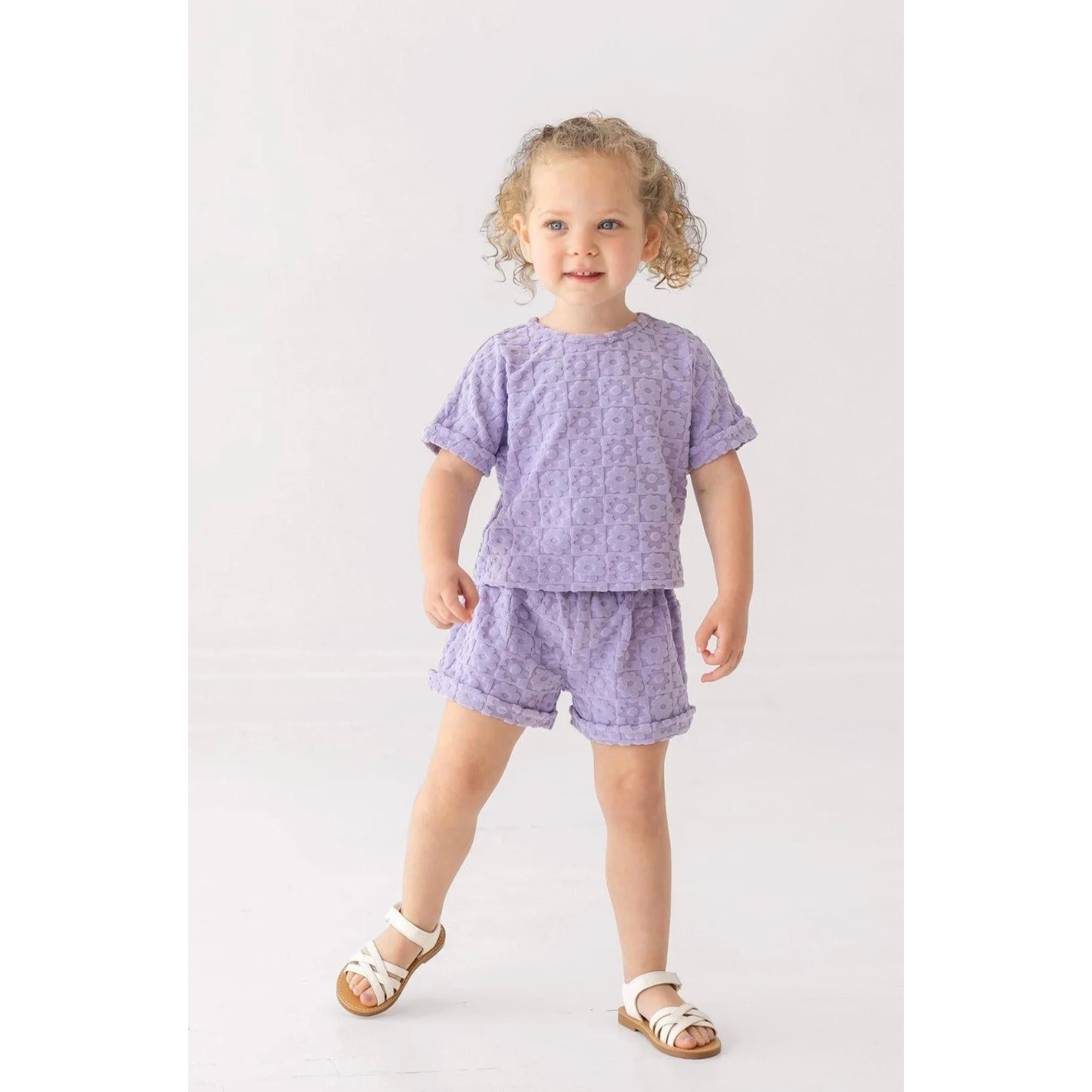 Mabel + Honey Veronica 2PC Set- Purple-MABEL+HONEY-Little Giant Kidz