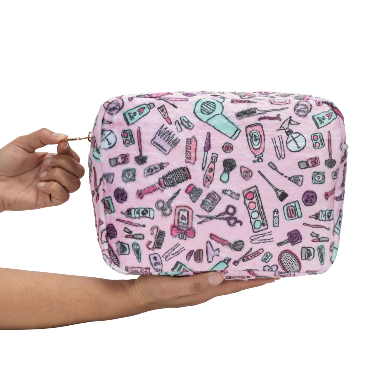 Macaron + Me Plush Make- Up Pouch - Large-Macaron + Me-Little Giant Kidz