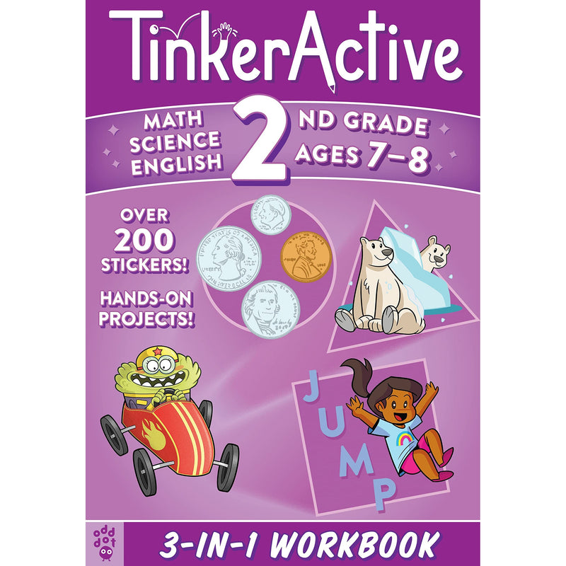 Macmillan Publishers: TinkerActive 3-in-1 Workbook - 2nd Grade-MACMILLAN PUBLISHERS-Little Giant Kidz