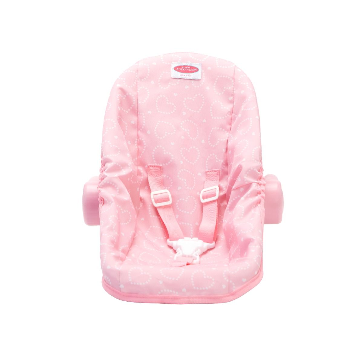 Madame Alexander 18" Pink Hearts Car Seat/Carrier-MADAME ALEXANDER-Little Giant Kidz