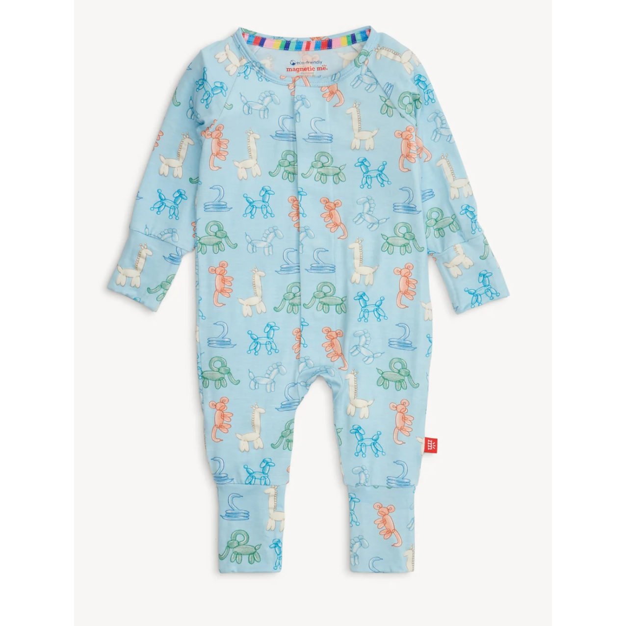 Magnetic Me Grow with Me Convertible Coverall-Blue Party Animals Glow in the Dark-MAGNETIC ME-Little Giant Kidz
