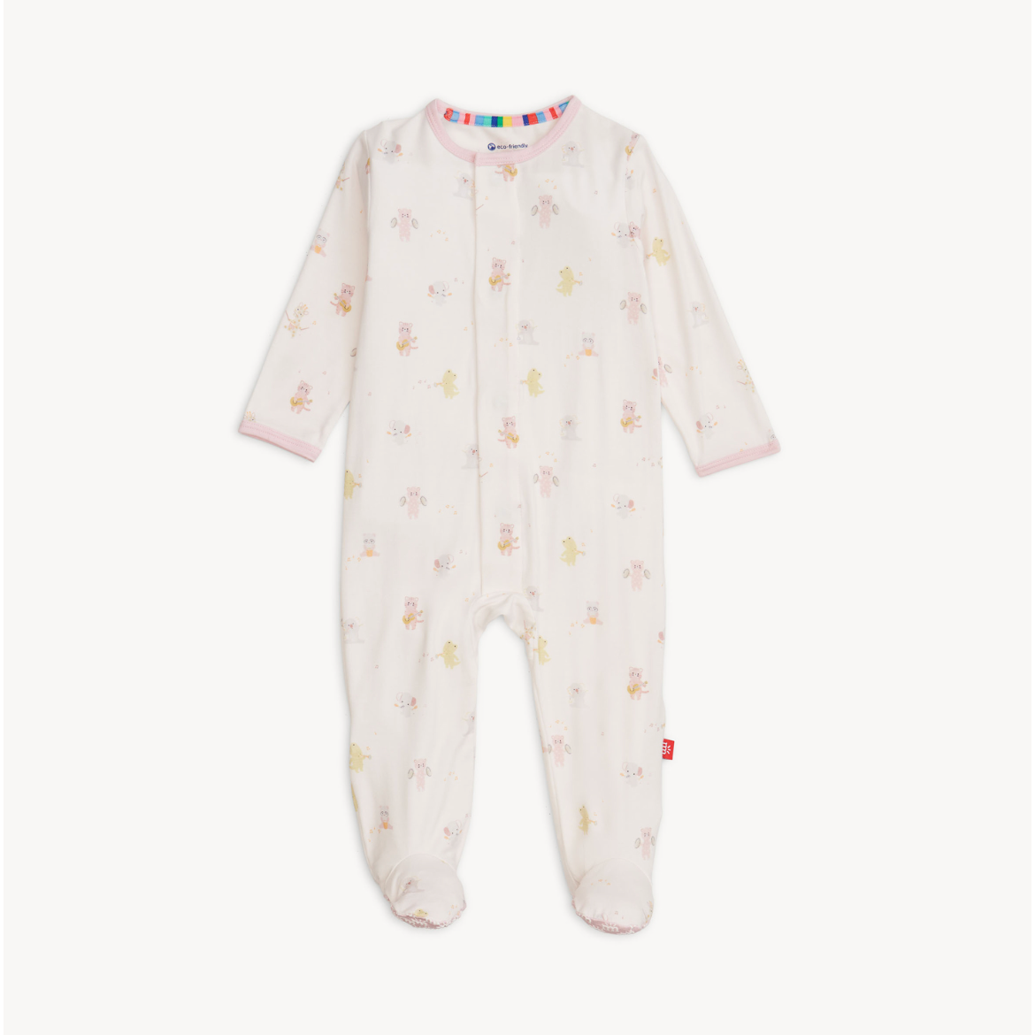 Magnetic Me: Pink Baby Beats Modal Footie-MAGNETIC ME-Little Giant Kidz