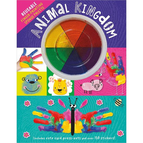 Make Believe Ideas: Animal Kingdom Finger Painting Book (Paperback Book)-Make Believe Ideas-Little Giant Kidz