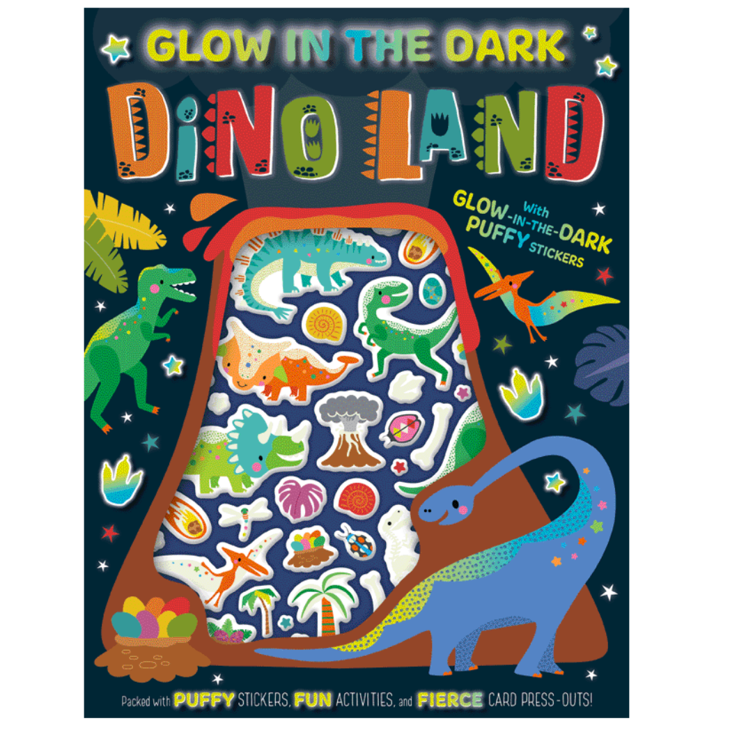 Make Believe Ideas: Glow in the Dark Dino Land (Paperback Book)-Make Believe Ideas-Little Giant Kidz