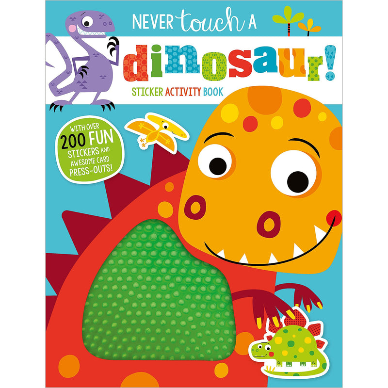 Make Believe Ideas: Never Touch a Dinosaur! Sticker Activity Book (Paperback Book)-Make Believe Ideas-Little Giant Kidz