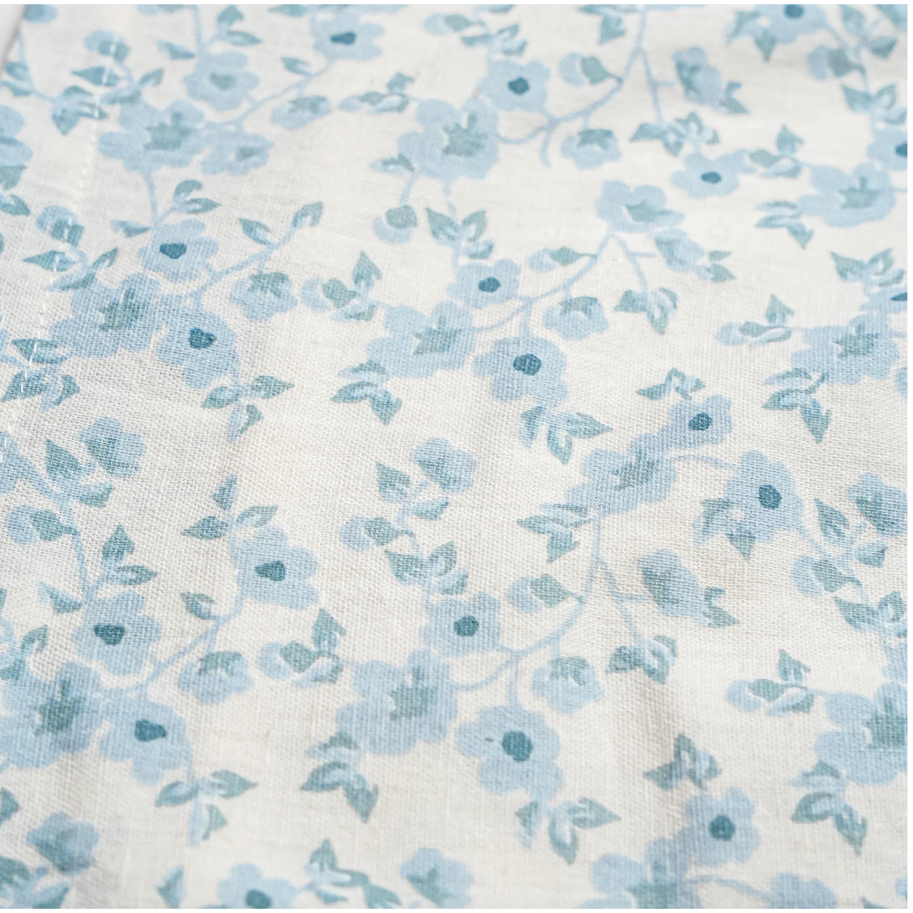 Makemake Organics Short Sleeve Flutter Dress- Blue Vines-Makemake Organics-Little Giant Kidz