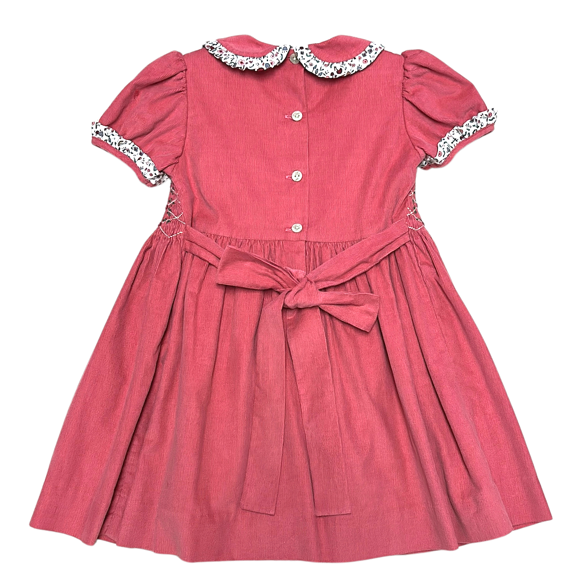 Marco & Lizzy Hand Smocked Corduroy Girls Dress Isabella Collection-Marco & Lizzy-Little Giant Kidz