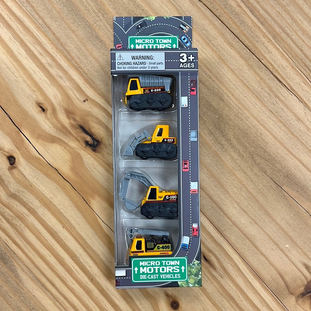 Master Toys Micro Town Motors Die-Cast Construction Vehicles-Master Toys-Little Giant Kidz
