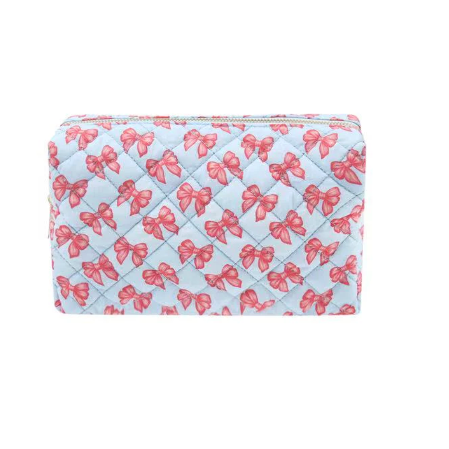 Mavi Bandz Blue Bow Cosmetic Bag-Mavi Bandz-Little Giant Kidz