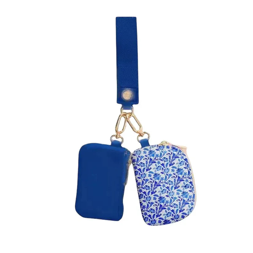 Mavi Bandz Blue Floral Dual Wallet-Mavi Bandz-Little Giant Kidz