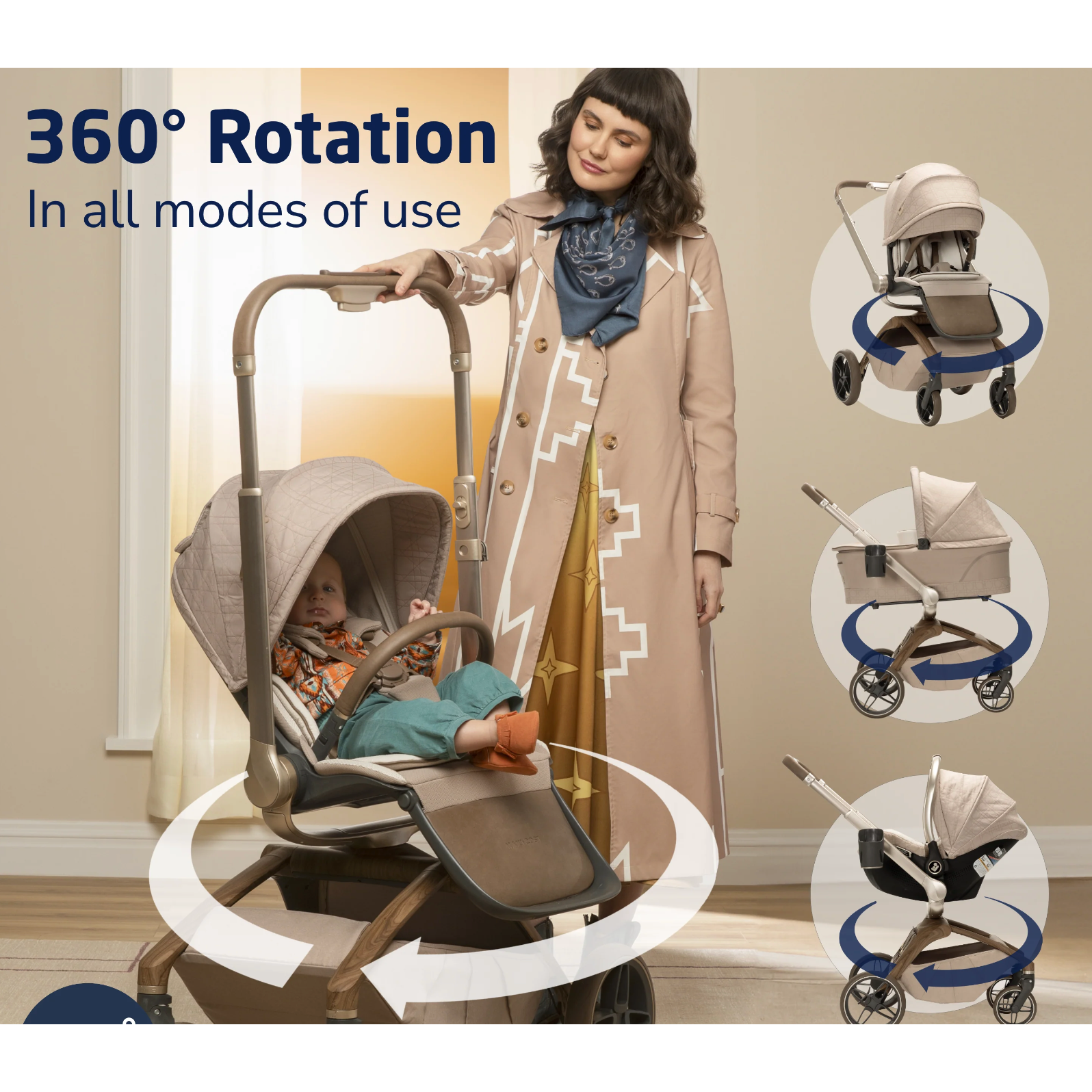 Maxi-Cosi Tana 360° Rotating Modular Stroller Onyx Heritage