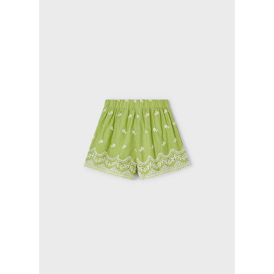 Mayoral Apple Embroidered Shorts-MAYORAL-Little Giant Kidz