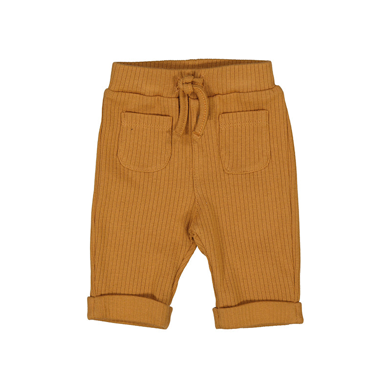 Mayoral Baby Ribbed Pants- Amber-MAYORAL-Little Giant Kidz