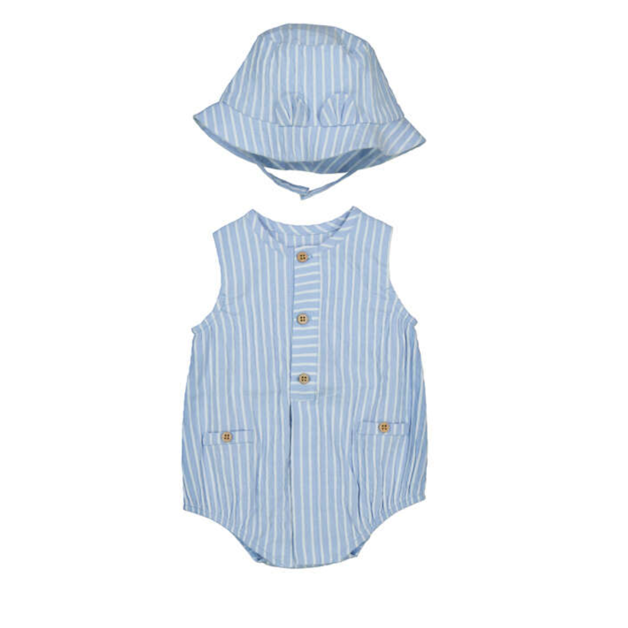 Mayoral Baby Short Bodysuit with Hat-MAYORAL-Little Giant Kidz