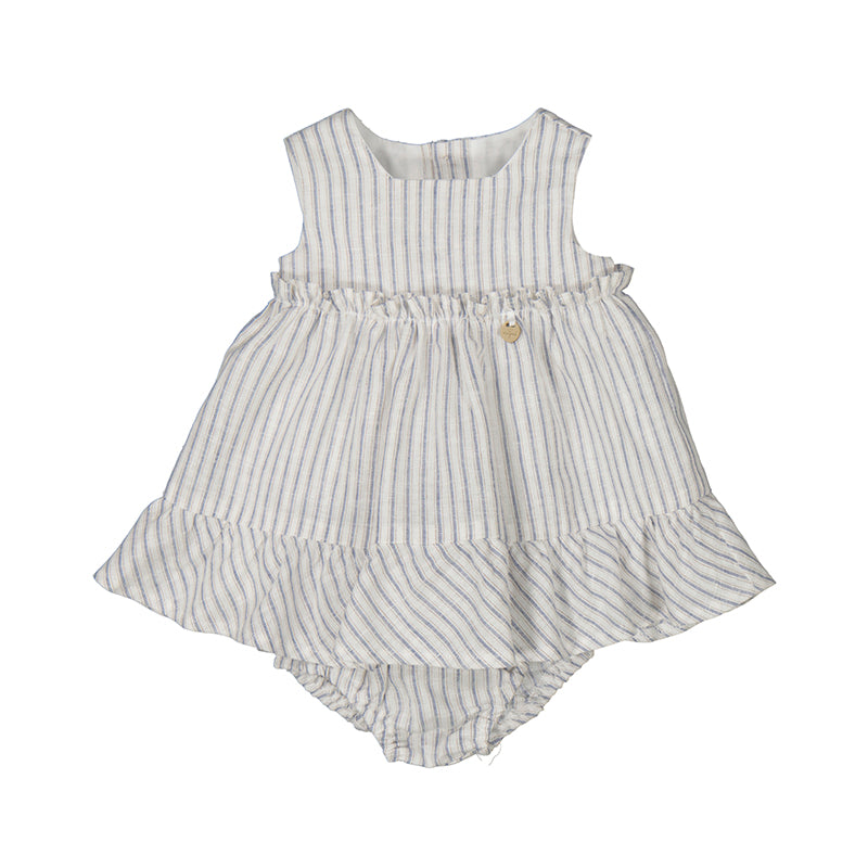 Mayoral Baby Stripe Dress-MAYORAL-Little Giant Kidz