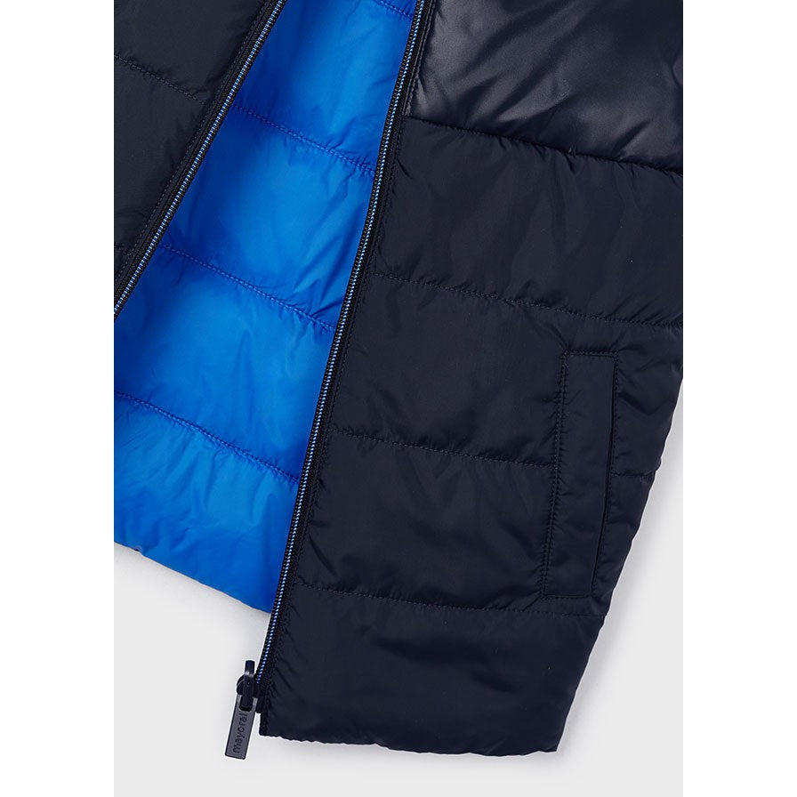 Mayoral Dark Cerulean Reversibale Quilted Vest-MAYORAL-Little Giant Kidz
