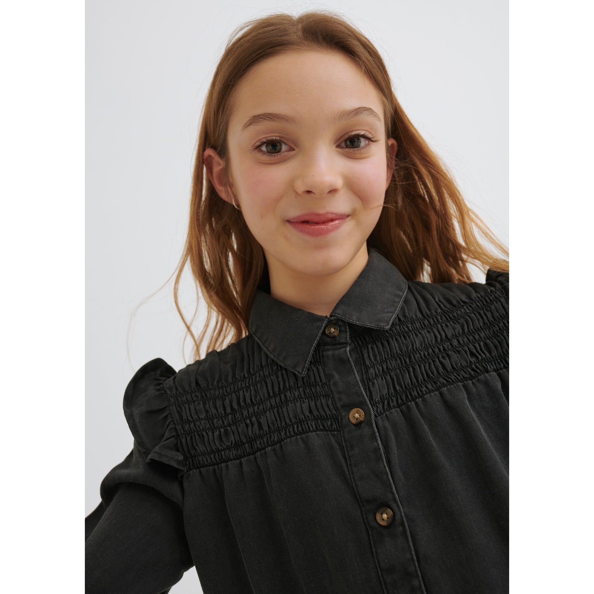 Mayoral Denim Dress - Grey-MAYORAL-Little Giant Kidz