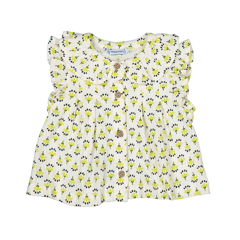 Mayoral Girl Blouse-Pistacho-MAYORAL-Little Giant Kidz