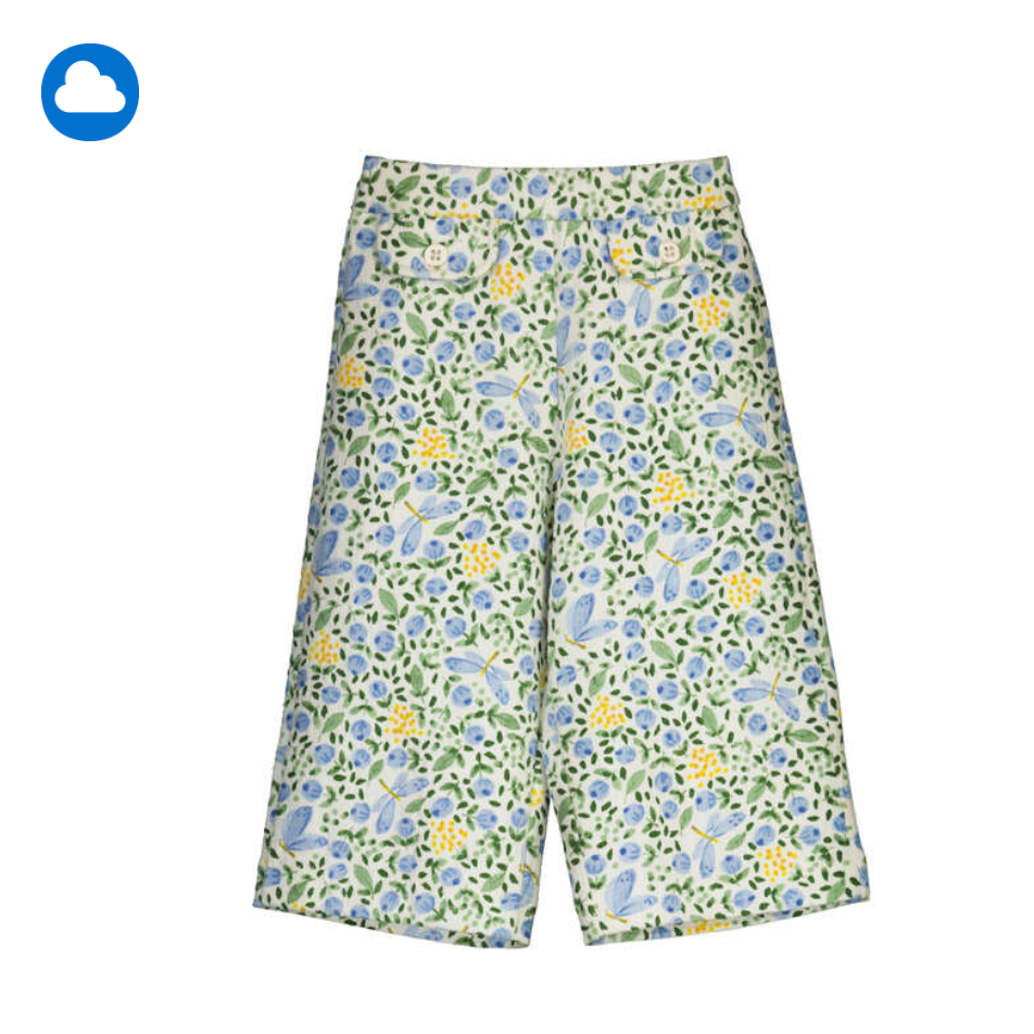 Mayoral Girl Long Trousers- Sky Flowers-MAYORAL-Little Giant Kidz