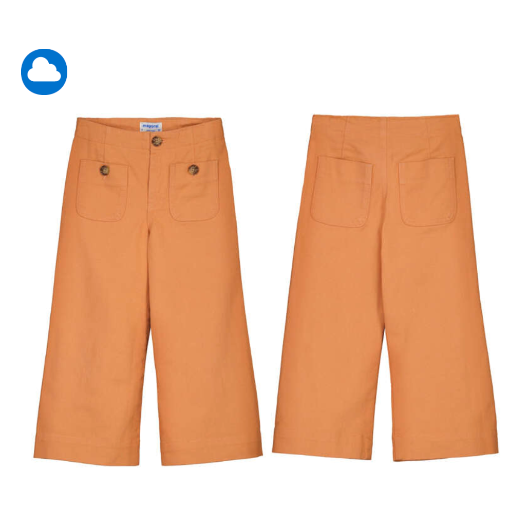 Mayoral Girl Pants- Peach-MAYORAL-Little Giant Kidz