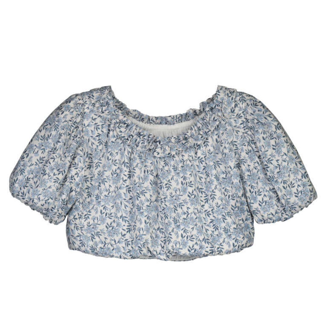 Mayoral Girl Short Sleeved Doby Top-MAYORAL-Little Giant Kidz