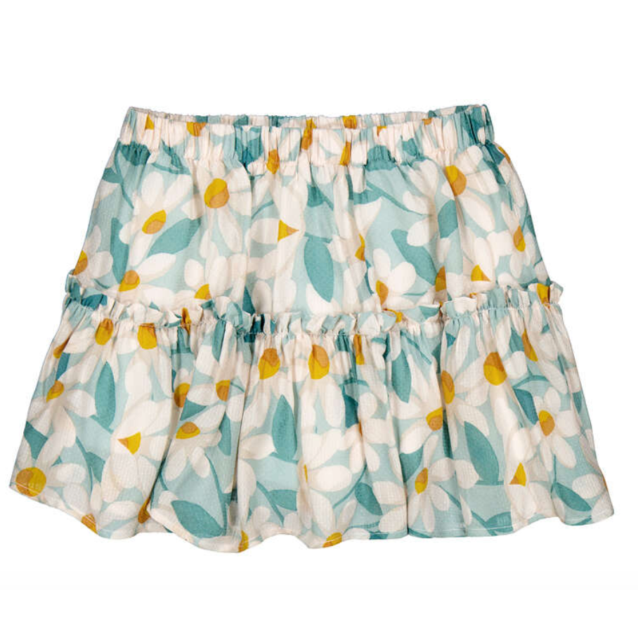 Mayoral Girl Skirt- Dobby Print Lake-MAYORAL-Little Giant Kidz