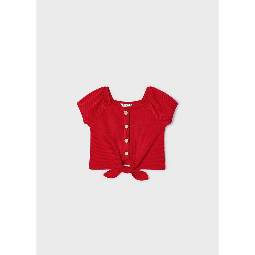 Mayoral Granadine Ribbed Crop Top-MAYORAL-Little Giant Kidz