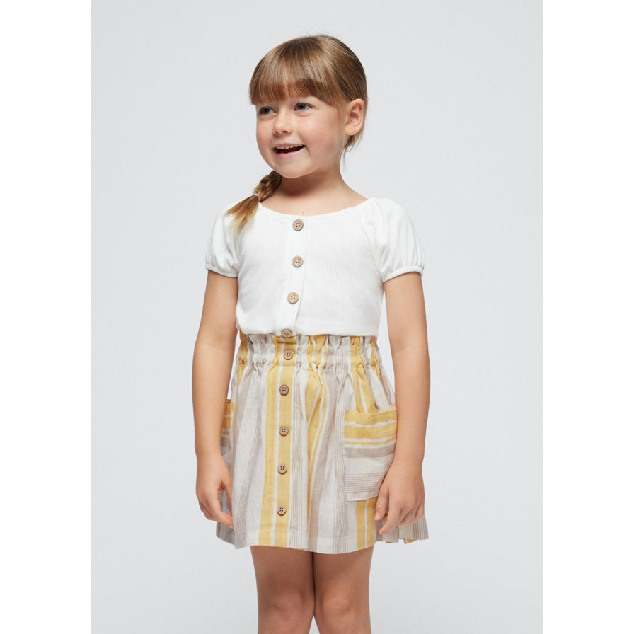 Mayoral Honey Striped Skirt-MAYORAL-Little Giant Kidz