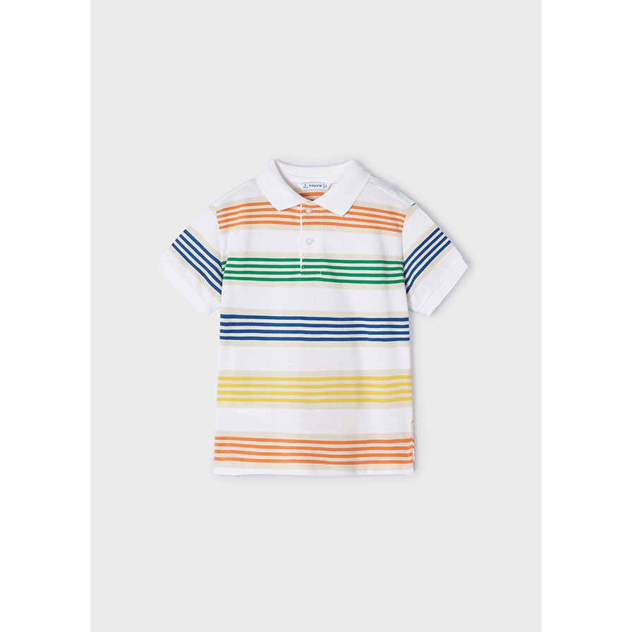 Mayoral Multicolor Stripe Polo-MAYORAL-Little Giant Kidz