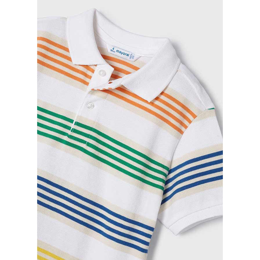 Mayoral Multicolor Stripe Polo-MAYORAL-Little Giant Kidz