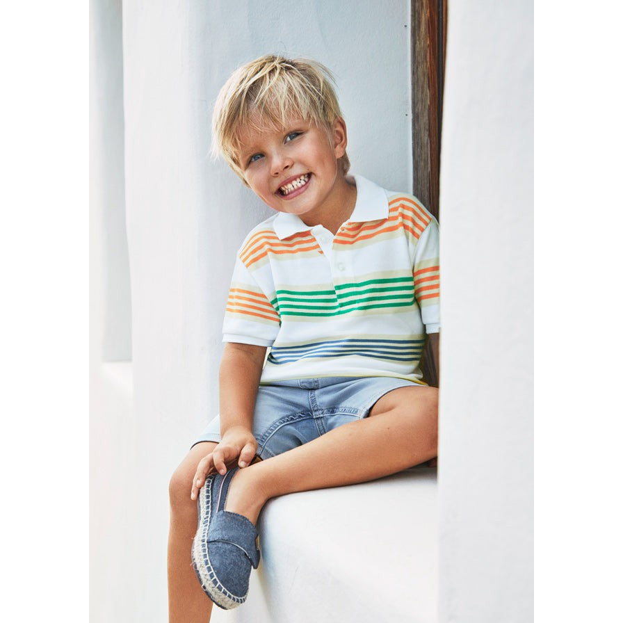 Mayoral Multicolor Stripe Polo-MAYORAL-Little Giant Kidz