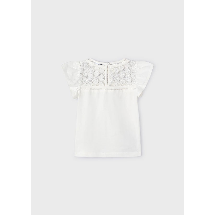 Mayoral Natural Crochet Style Top-MAYORAL-Little Giant Kidz
