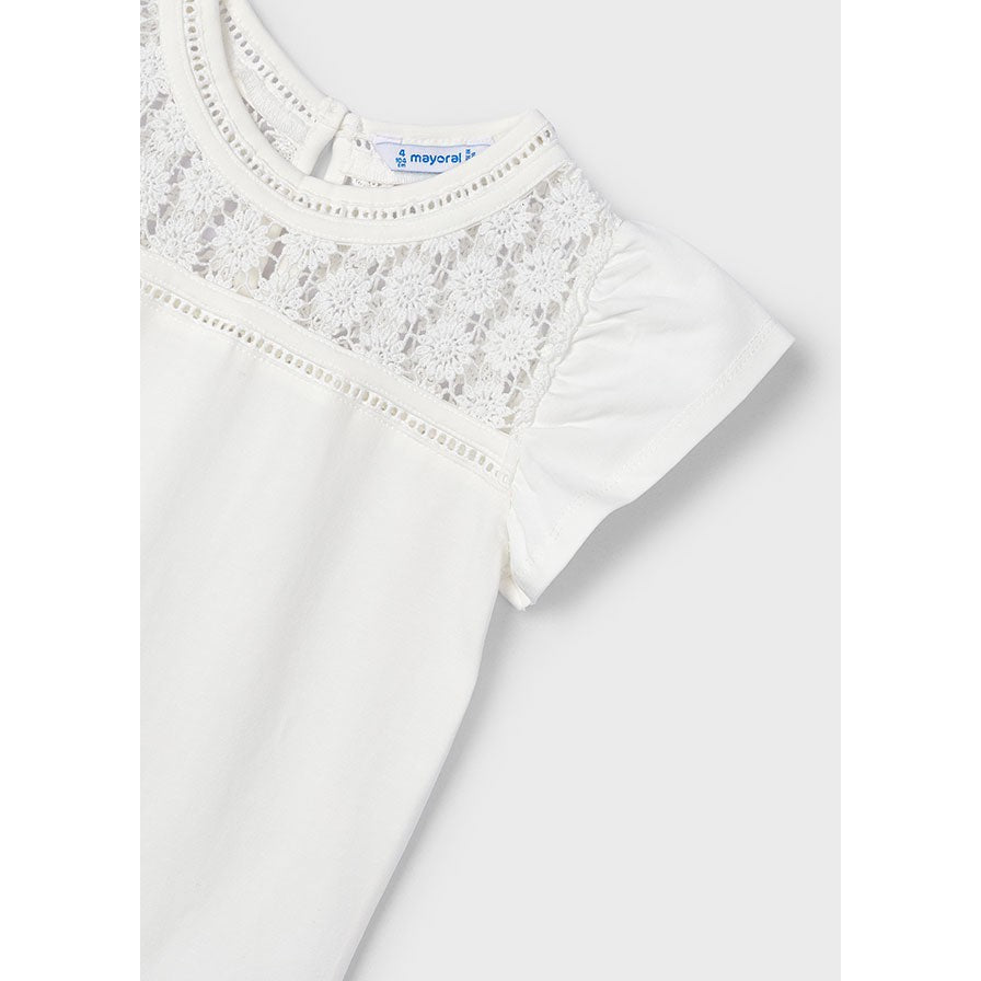 Mayoral Natural Crochet Style Top-MAYORAL-Little Giant Kidz