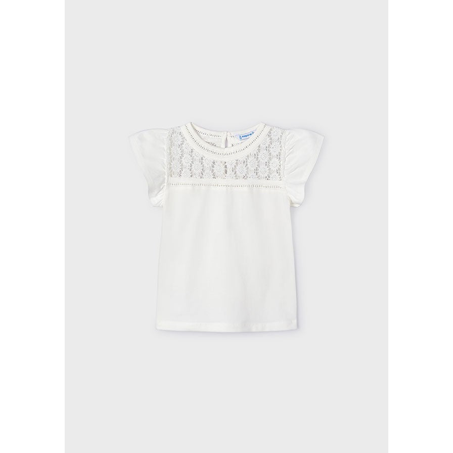 Mayoral Natural Crochet Style Top-MAYORAL-Little Giant Kidz