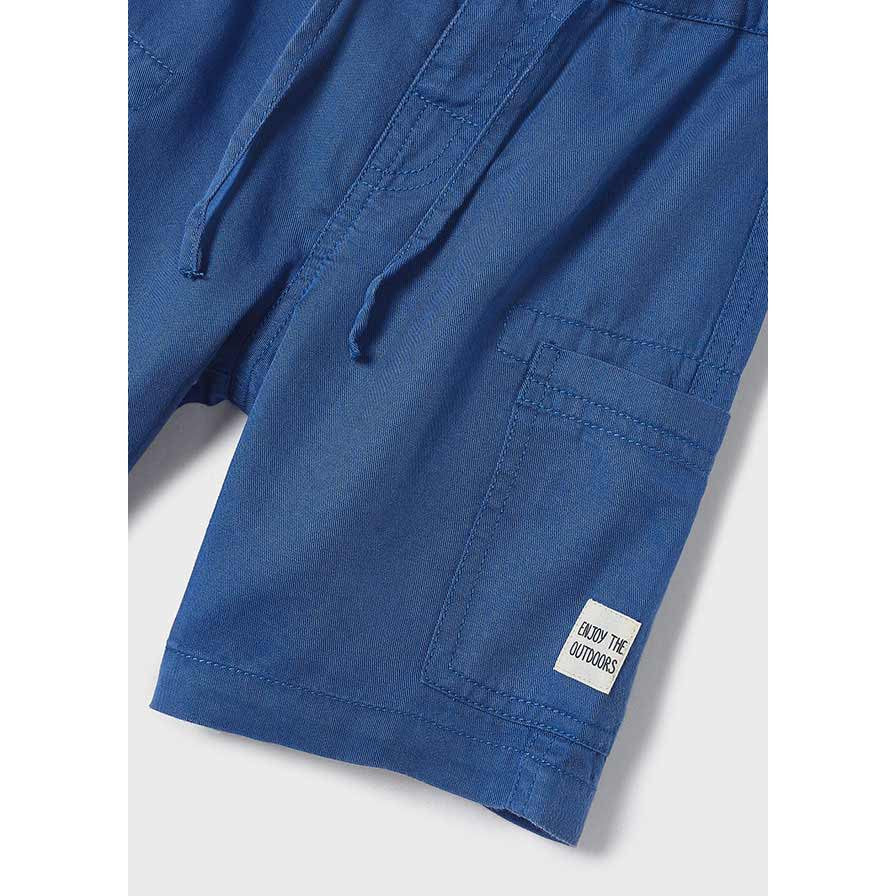 Mayoral River Blue Lightweight Drawstring Shorts-MAYORAL-Little Giant Kidz