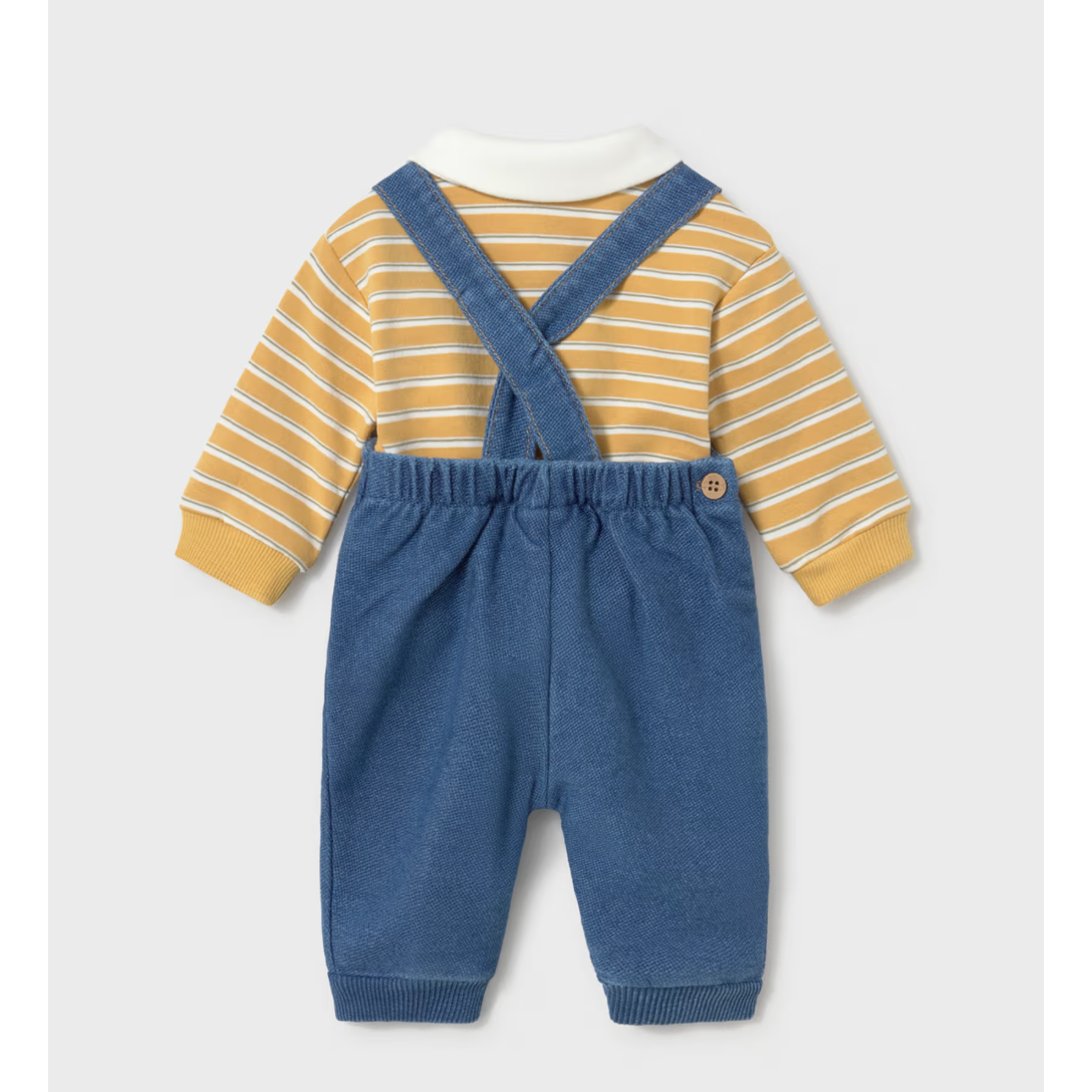 Mayoral Romper Set-Ochre -MAYORAL-Little Giant Kidz