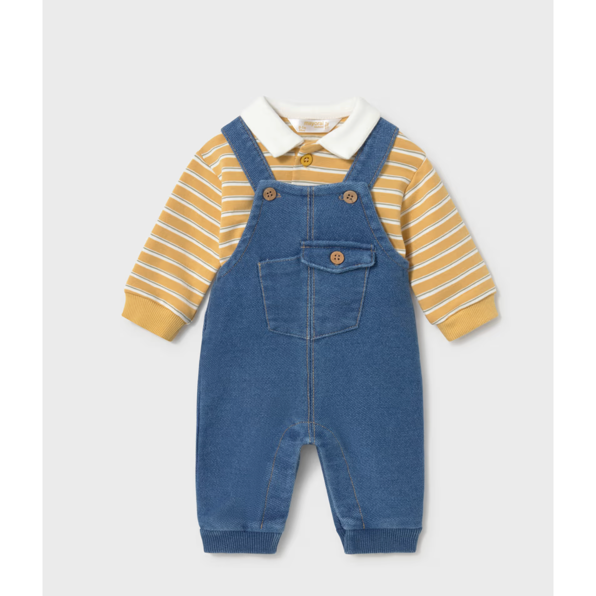 Mayoral Romper Set-Ochre -MAYORAL-Little Giant Kidz