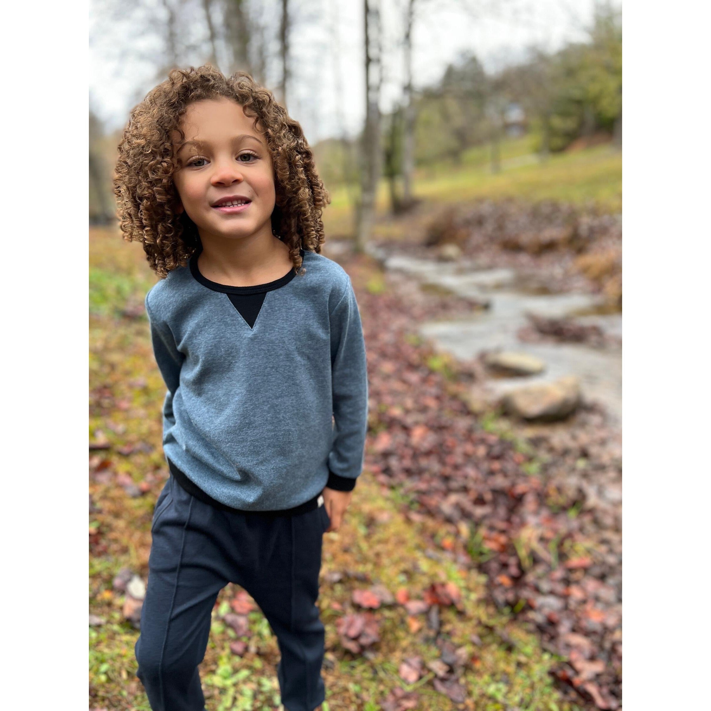 Me & Henry Blue Tarquin Sweatshirt-ME & HENRY-Little Giant Kidz