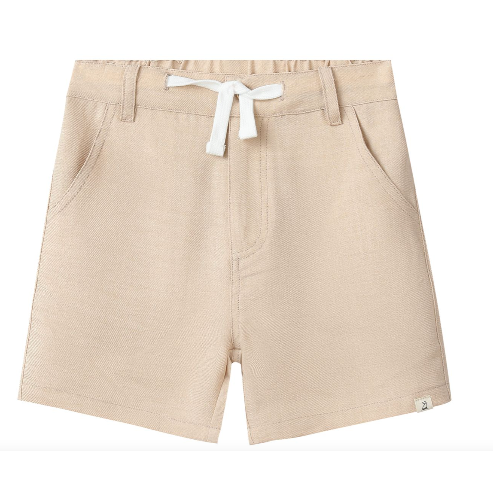 Me & Henry Crew Woven Shorts- Beige-ME & HENRY-Little Giant Kidz