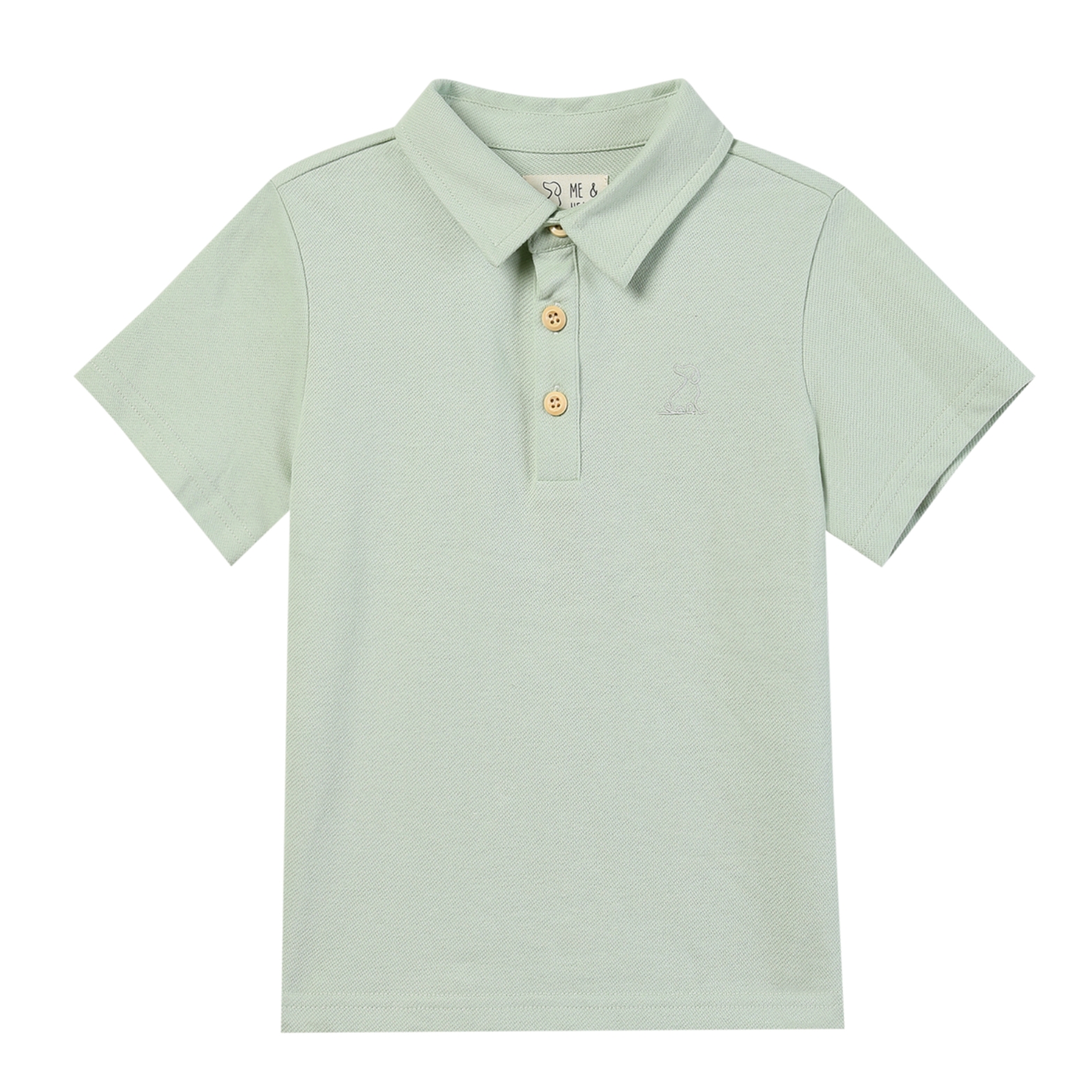 Me & Henry Polo- Sage Pique-ME & HENRY-Little Giant Kidz