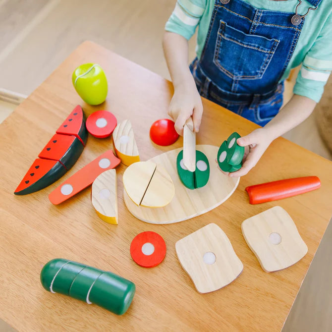 Melissa Doug Cutting Food Wooden Play Food