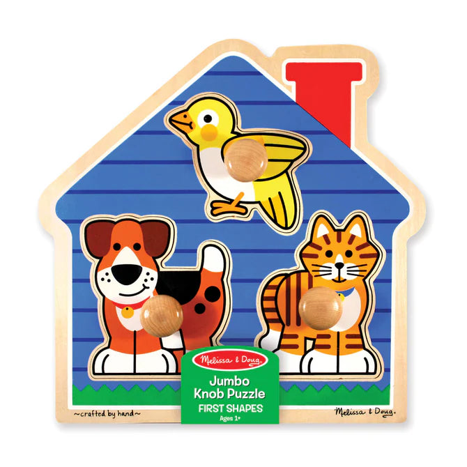 Melissa & Doug Jumbo Knob Puzzle: House Pets-MELISSA & DOUG-Little Giant Kidz