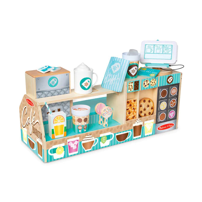 Melissa & Doug Wooden Cafe Barista Coffee Shop-MELISSA & DOUG-Little Giant Kidz