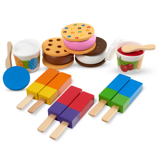 Melissa Doug Wooden Frozen Treats Play Set
